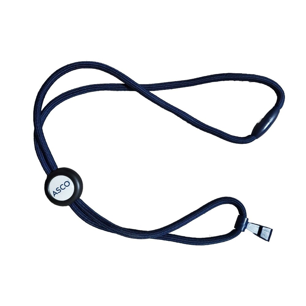 ASCO Lanyard Neck ID Card Key Holder  Navy Blue Medical Oncology Conference
